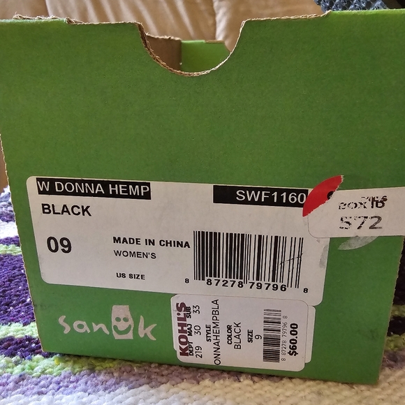 Sanuk Donna hemp SINGLE LEFT SHOE - Picture 4 of 4